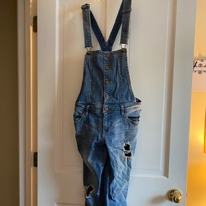 Denim overalls